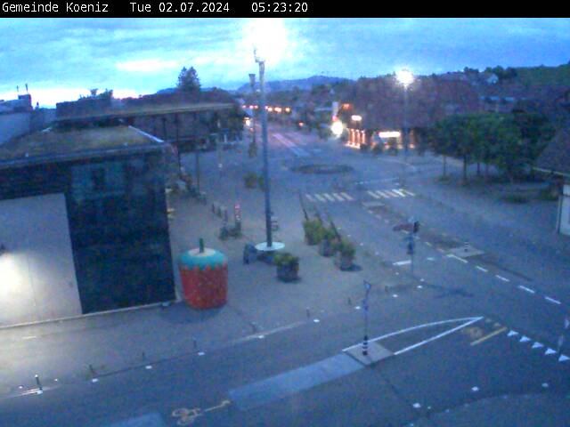 Webcam-Bild vom Bläuackerplatz im Zentrum von Köniz